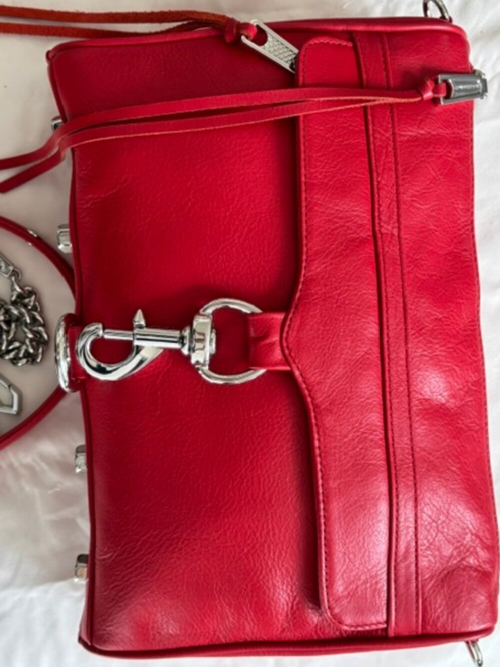 Rebecca Minkoff M.A.C. Crossbody Bag Large Red - Picture 2 of 14